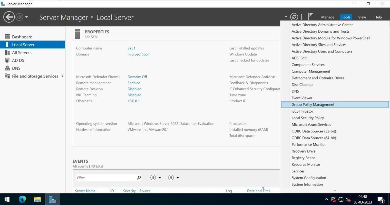 Step 1 Screenshot