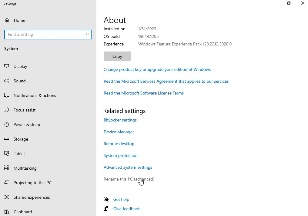 Step 1 Screenshot
